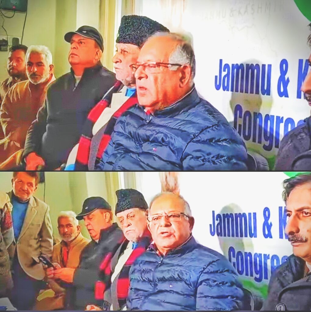 Congress Marks 140th   Tariq Hameed Karra Reiterates Push for Restoration of Statehood Press conference in Srinagar 